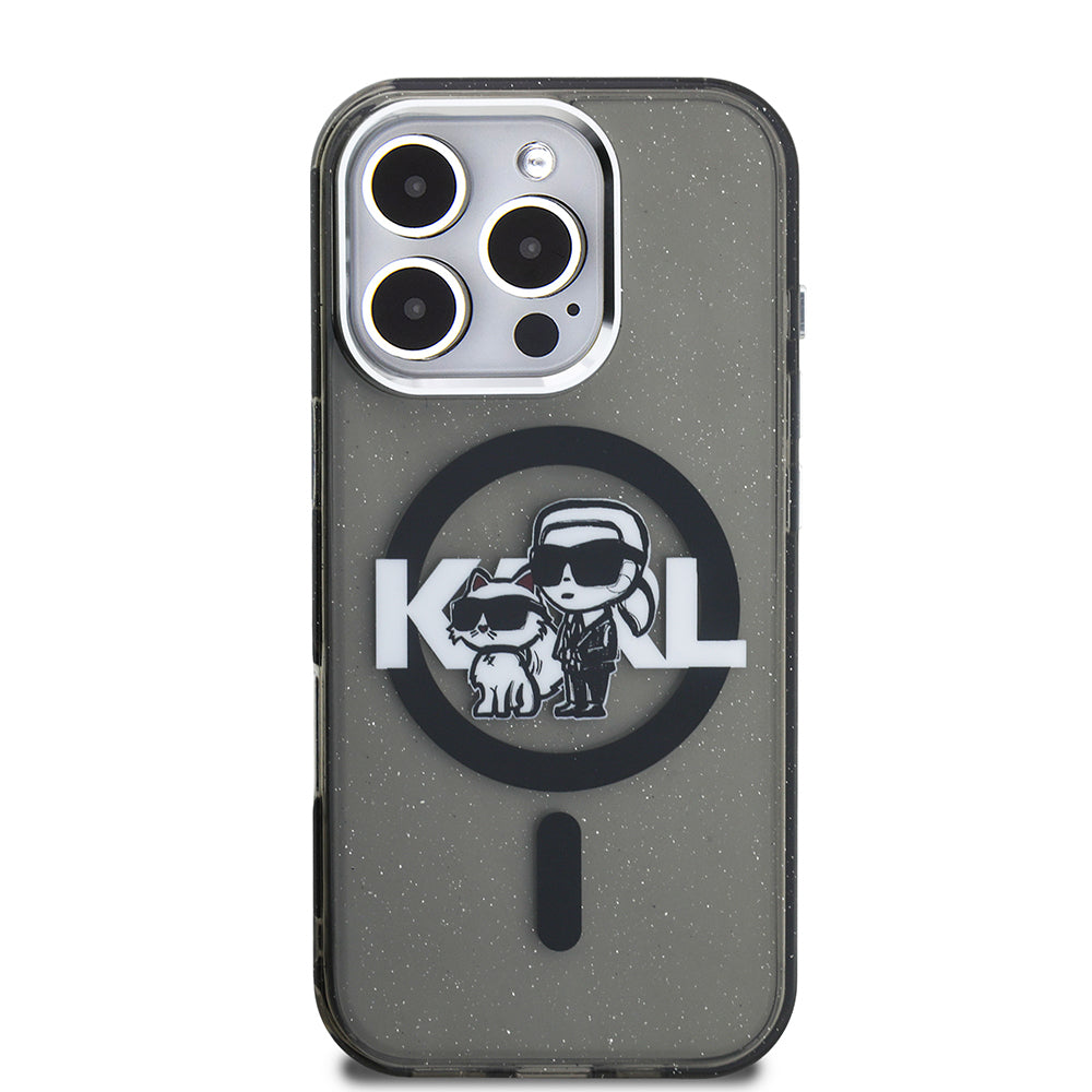Karl Lagerfeld iPhone 16 Pro Choupette Sketch Simli Kılıf