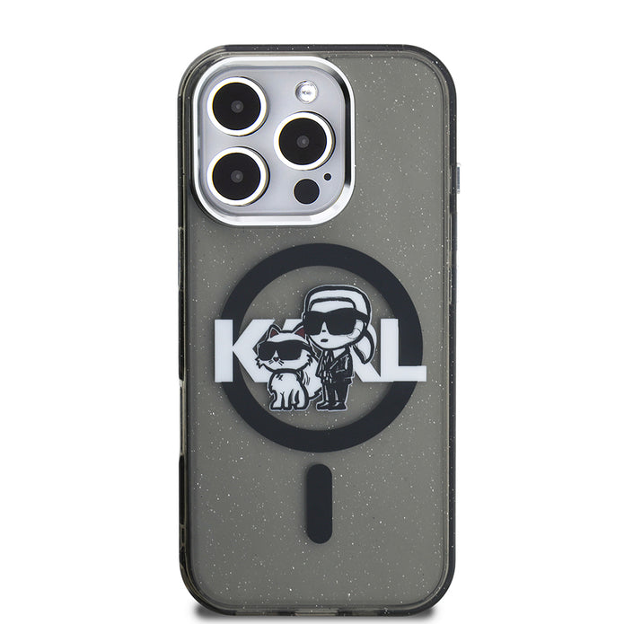 Karl Lagerfeld iPhone 16 Pro Choupette Sketch Simli Kılıf