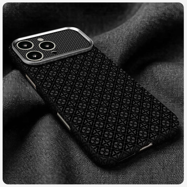 Zore Paris iPhone 16 Pro Velix Retro Çiçek Desenli Sert PC MagSafe Uyumlu Kılıf