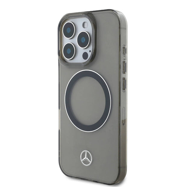 Mercedes Benz iPhone 16 Pro Silver Ring Şeffaf MagSafe Uyumlu Kılıf – Fotoğraf 2