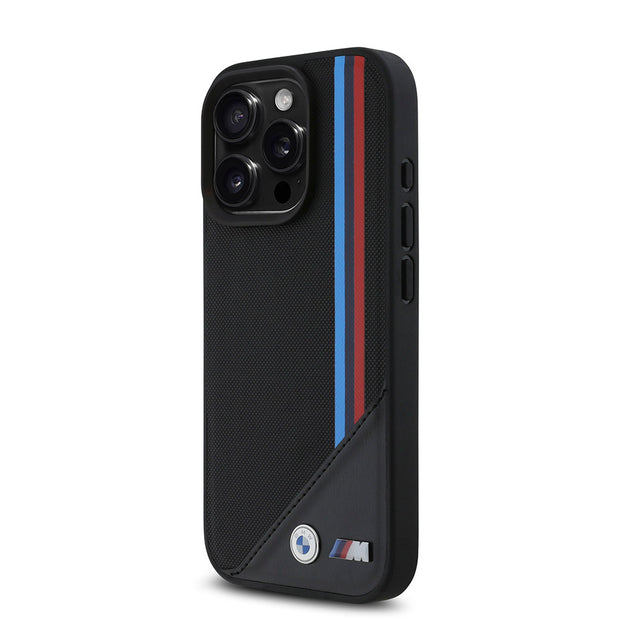 BMW iPhone 16 Pro Max Meshed Tricolor Stripes MagSafe Uyumlu Kılıf – Fotoğraf 2