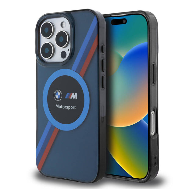 BMW iPhone 16 Pro Max Motorsport Circle M Şeritli MagSafe Uyumlu Kılıf – Fotoğraf 7
