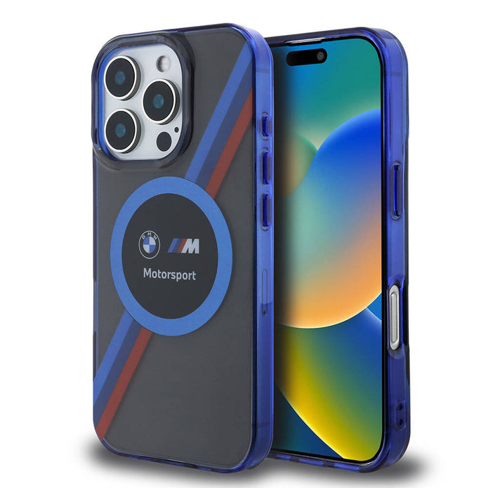 BMW iPhone 16 Pro Max Motorsport Circle M Şeritli MagSafe Uyumlu Kılıf – Fotoğraf 1