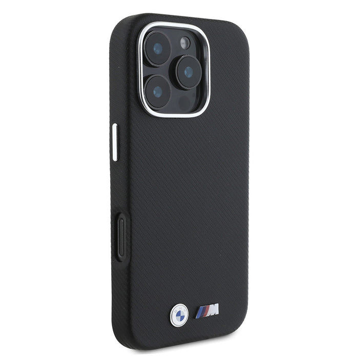 BMW iPhone 16 Pro Max Karbon Tasarımlı Suni Deri Kılıf – Fotoğraf 4