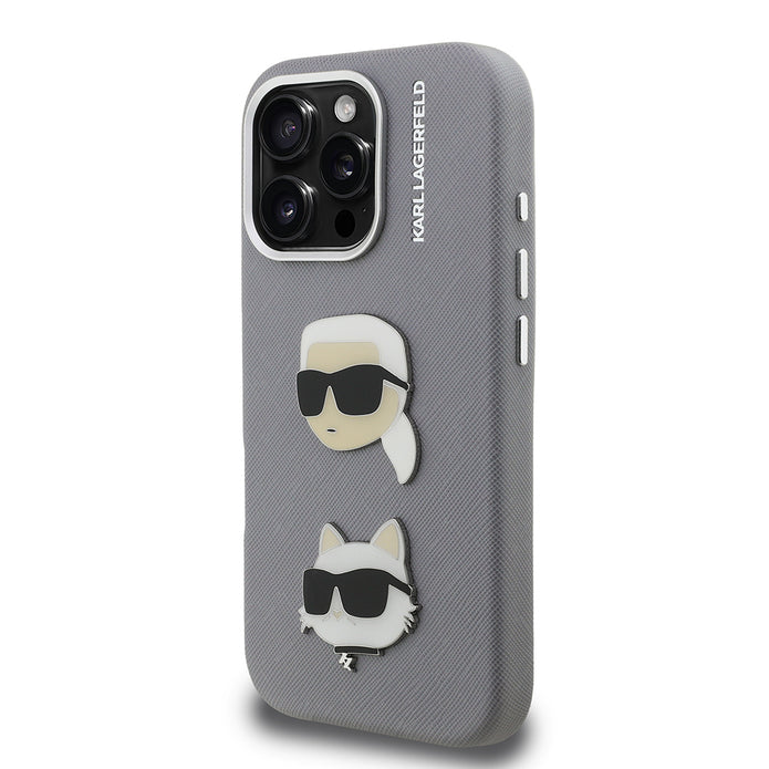 Karl Lagerfeld iPhone 16 Pro Max K&C Heads Pin Kılıf