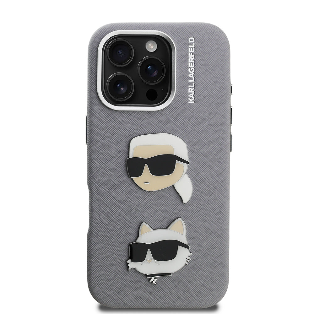 Karl Lagerfeld iPhone 16 Pro Max K&C Heads Pin Kılıf