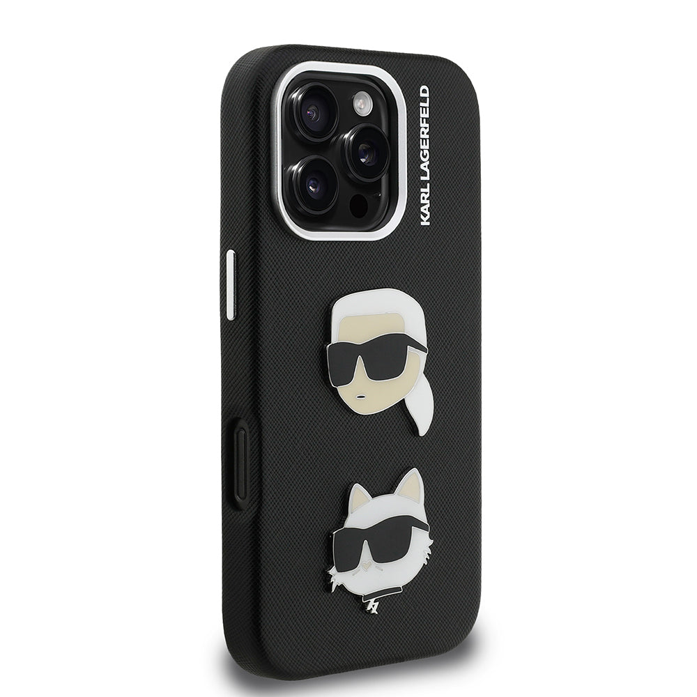 Karl Lagerfeld iPhone 16 Pro Max K&C Heads Pin Kılıf