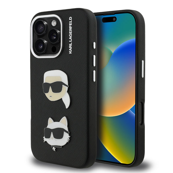 Karl Lagerfeld iPhone 16 Pro Max K&C Heads Pin Kılıf