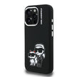 Karl Lagerfeld iPhone 16 Pro Max Karl & Choupette Sketch Logolu Silikon Kılıf