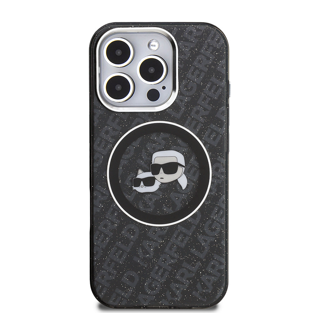 Karl Lagerfeld iPhone 16 Pro Max Choupette Heads Simli Kılıf