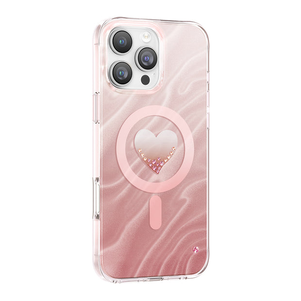 Zore Paris iPhone 16 Pro Max Rovix Kedi Gözü Kristal Detaylı PC TPU MagSafe Uyumlu Kılıf – Fotoğraf 1