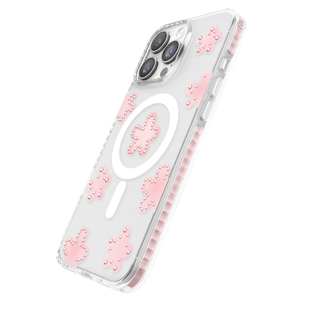 Zore Paris iPhone 16 Pro Max Elvo Kalp Motifli Taş Detaylı PC TPU MagSafe Uyumlu Kılıf – Fotoğraf 2
