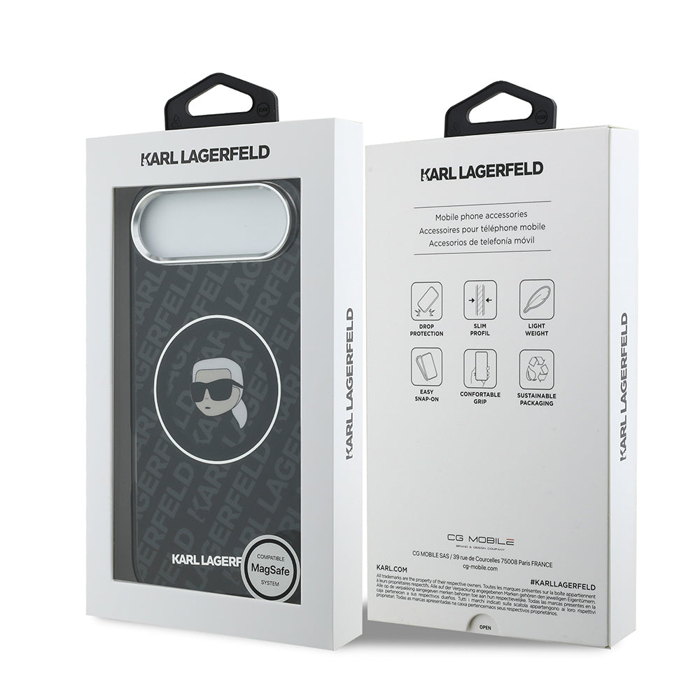Karl Lagerfeld iPhone 17 Air IML Baskılı KL Heads Kılıf