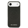 Karl Lagerfeld iPhone 17 Air Delikli Tasarım Metal Logolu PU Deri MagSafe Uyumlu Kılıf