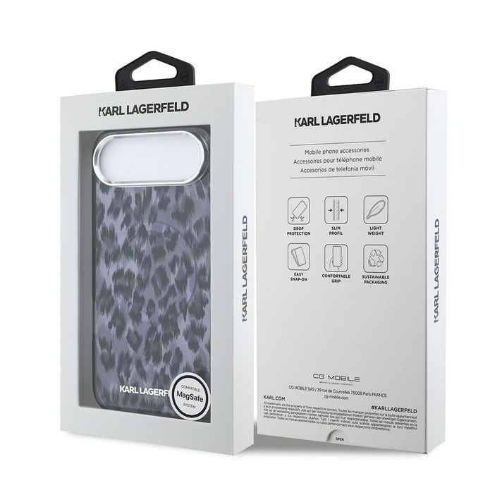 Karl Lagerfeld iPhone 17 Air IML Leopar Baskılı MagSafe Uyumlu Kılıf