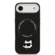 Karl Lagerfeld iPhone 17 Air Metal Kamera ve Butonlu Choupette PU Deri MagSafe Uyumlu Kılıf