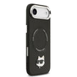 Karl Lagerfeld iPhone 17 Air Metal Kamera ve Butonlu Choupette PU Deri MagSafe Uyumlu Kılıf