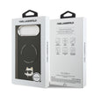 Karl Lagerfeld iPhone 17 Air Metal Kamera ve Butonlu Choupette PU Deri MagSafe Uyumlu Kılıf