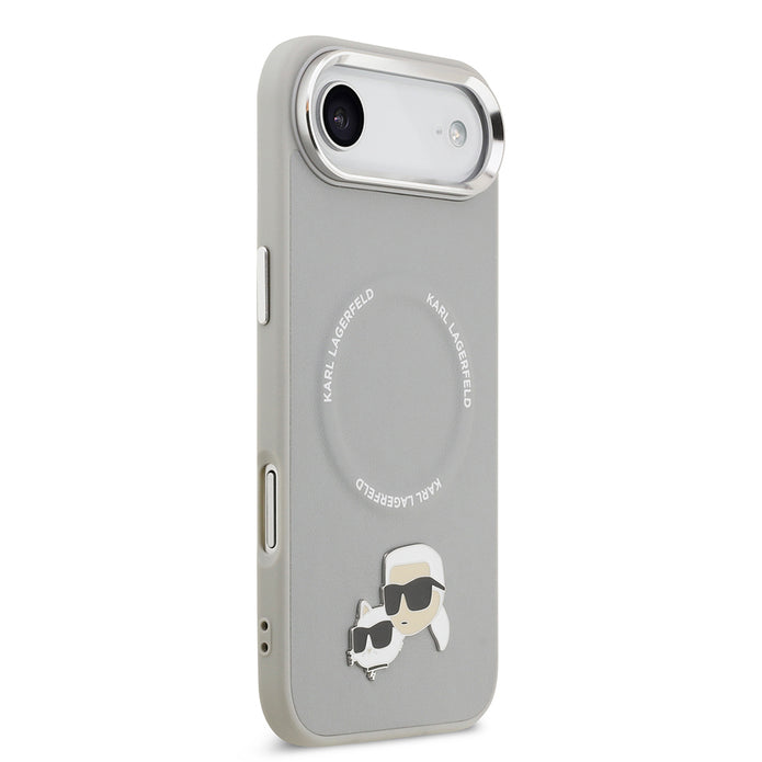 Karl Lagerfeld iPhone 17 Air Metal Detaylı K&C PU Deri MagSafe Uyumlu Kılıf