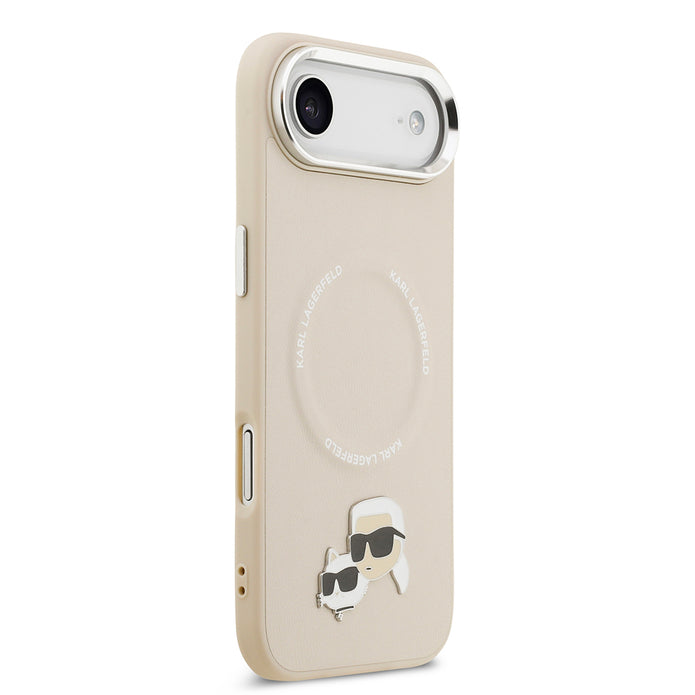 Karl Lagerfeld iPhone 17 Air Metal Detaylı K&C PU Deri MagSafe Uyumlu Kılıf