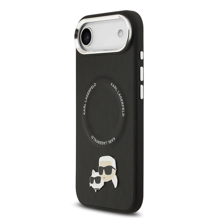 Karl Lagerfeld iPhone 17 Air Metal Detaylı K&C PU Deri MagSafe Uyumlu Kılıf