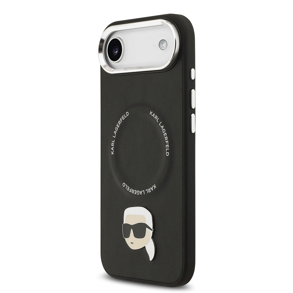 Karl Lagerfeld iPhone 17 Air Metal Detaylı PU Deri MagSafe Uyumlu Kılıf