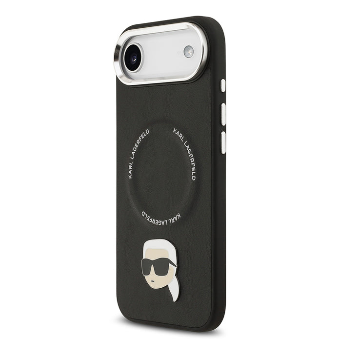 Karl Lagerfeld iPhone 17 Air Metal Detaylı PU Deri MagSafe Uyumlu Kılıf