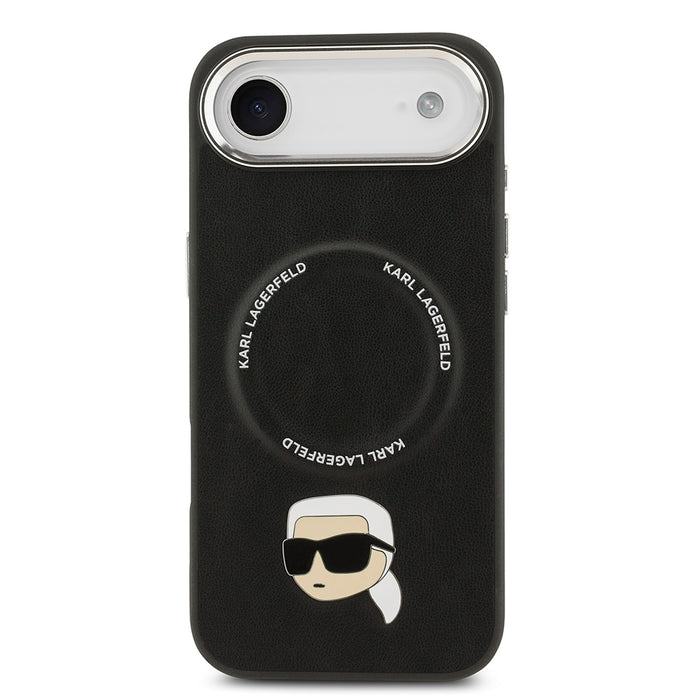 Karl Lagerfeld iPhone 17 Air Metal Detaylı PU Deri MagSafe Uyumlu Kılıf