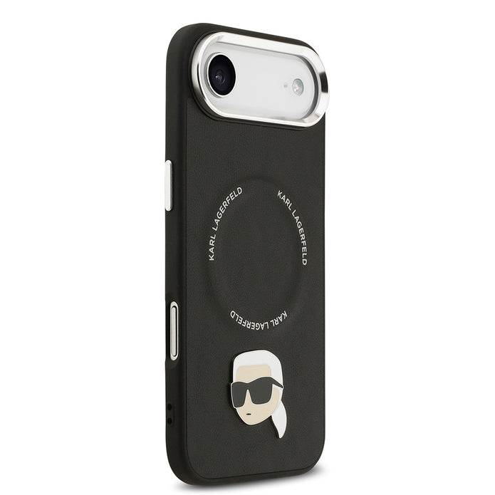 Karl Lagerfeld iPhone 17 Air Metal Detaylı PU Deri MagSafe Uyumlu Kılıf