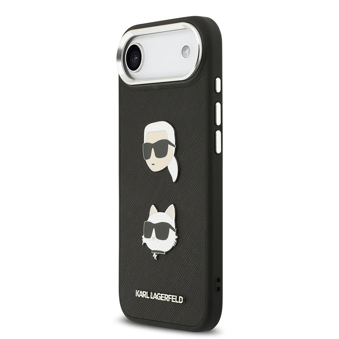 Karl Lagerfeld iPhone 17 Air Metal Logolu K&C Heads Pin Kılıf