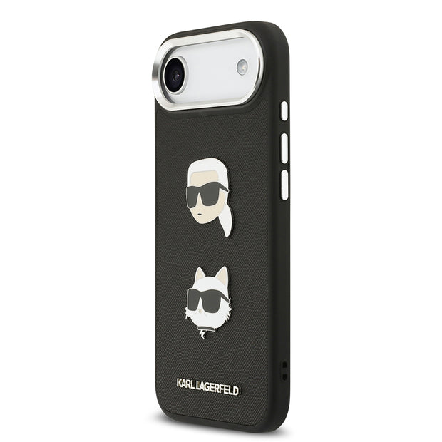 Karl Lagerfeld iPhone 17 Air Metal Logolu K&C Heads Pin Kılıf – Fotoğraf 2