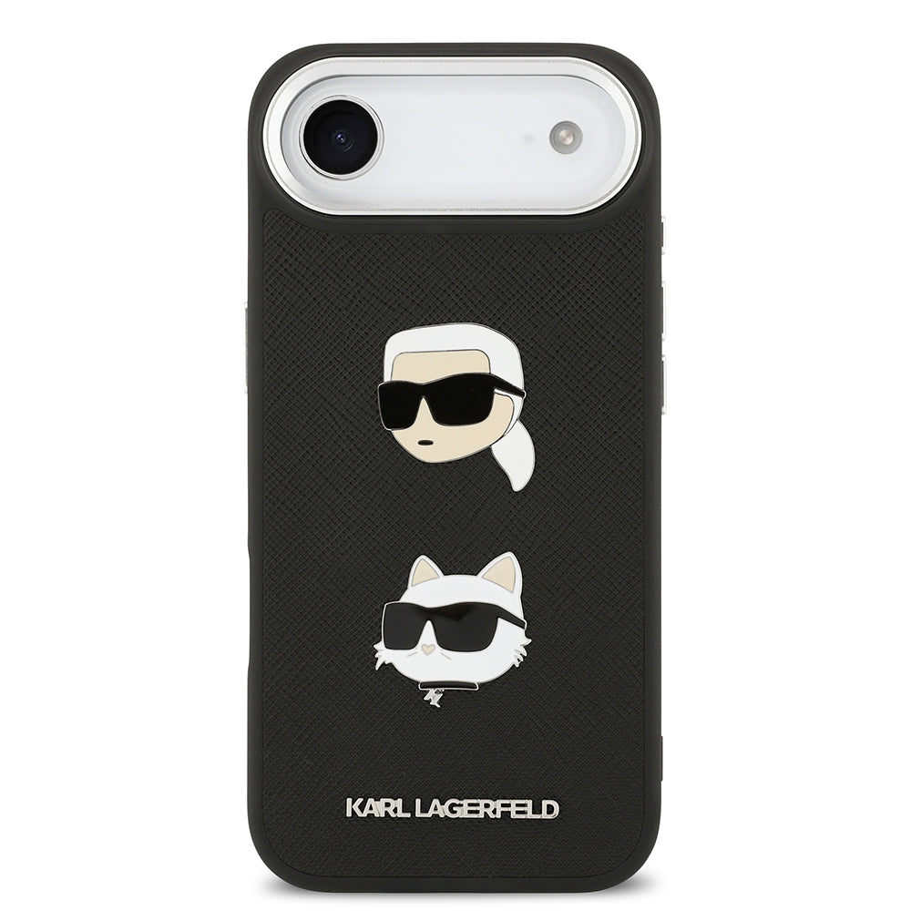 Karl Lagerfeld iPhone 17 Air Metal Logolu K&C Heads Pin Kılıf
