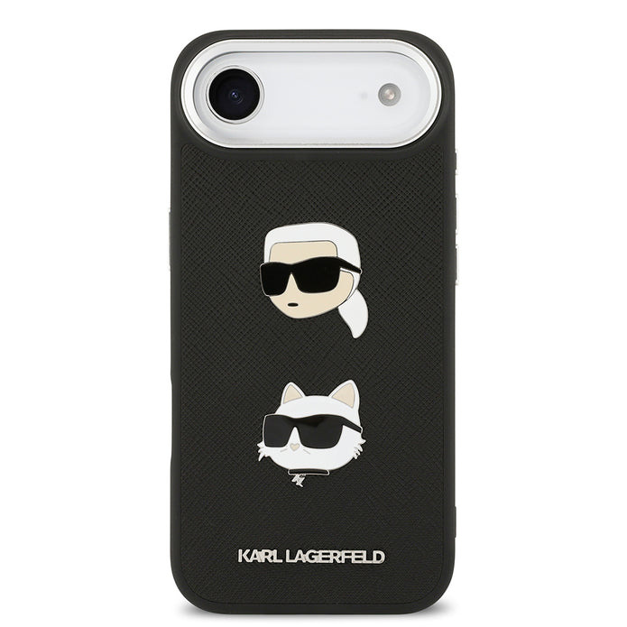 Karl Lagerfeld iPhone 17 Air Metal Logolu K&C Heads Pin Kılıf