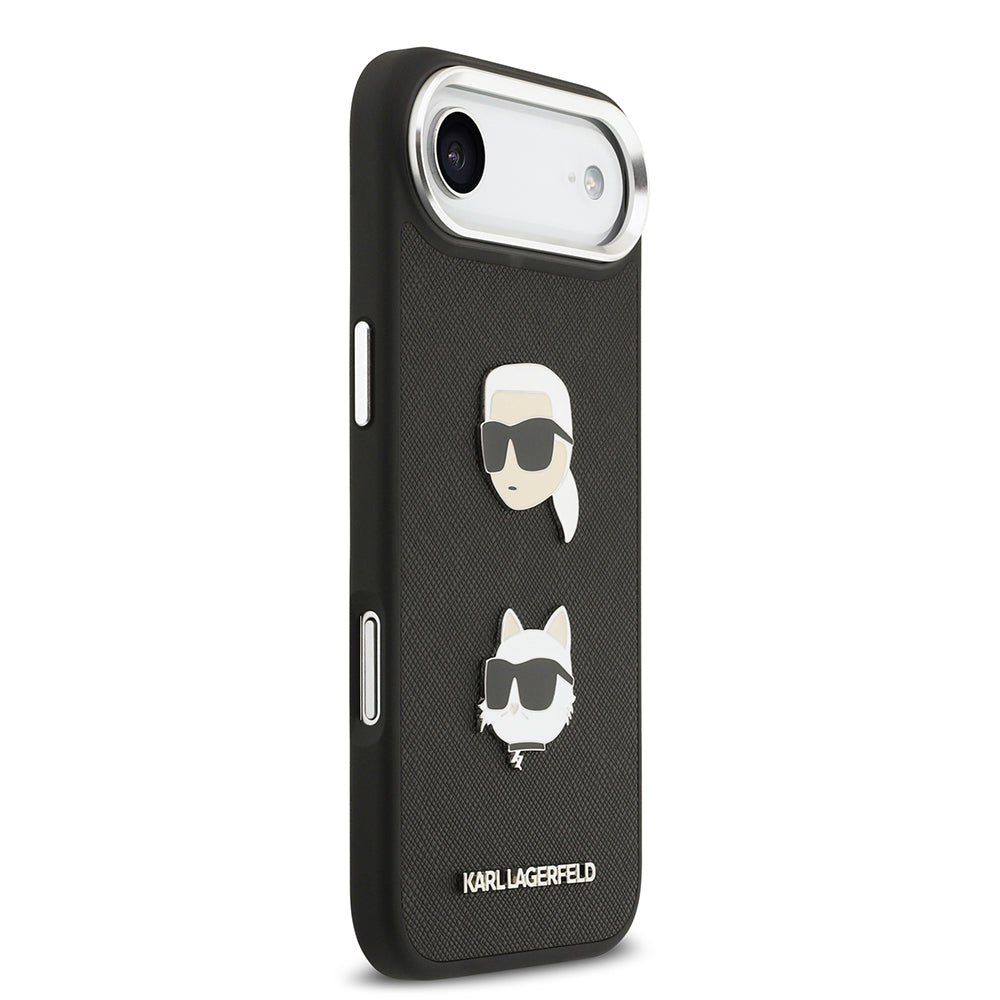 Karl Lagerfeld iPhone 17 Air Metal Logolu K&C Heads Pin Kılıf