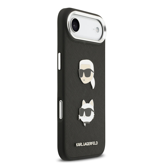 Karl Lagerfeld iPhone 17 Air Metal Logolu K&C Heads Pin Kılıf
