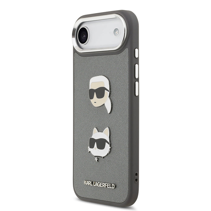 Karl Lagerfeld iPhone 17 Air Metal Logolu K&C Heads Pin Kılıf