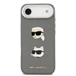 Karl Lagerfeld iPhone 17 Air Metal Logolu K&C Heads Pin Kılıf