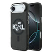 Karl Lagerfeld iPhone 17 Air Parlayan Simli Karl & Choupette Sketch Logo Kılıf