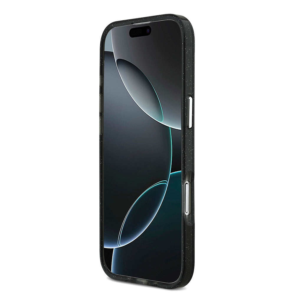 Karl Lagerfeld iPhone 17 Air Parlayan Simli Karl & Choupette Sketch Logo Kılıf