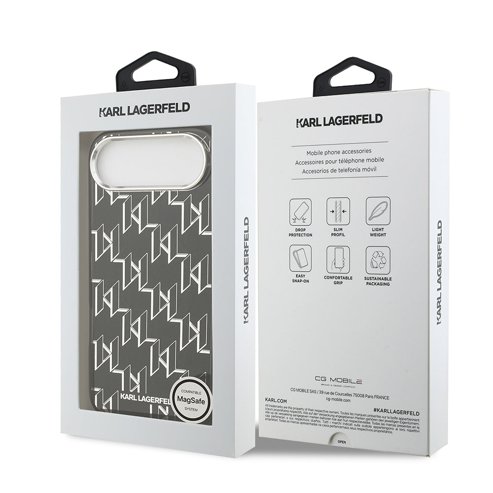 Karl Lagerfeld iPhone 17 Air IML Baskılı Monogram MagSafe Uyumlu Kılıf