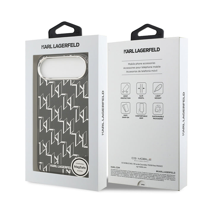 Karl Lagerfeld iPhone 17 Air IML Baskılı Monogram MagSafe Uyumlu Kılıf