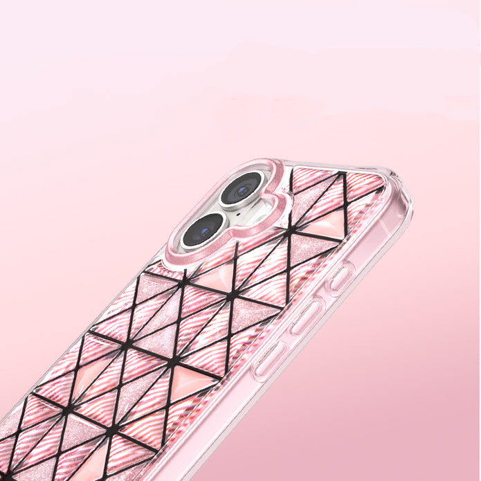 Zore Paris iPhone 17 Kairo 3D Buz Blok TPU Kılıf