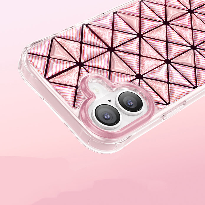Zore Paris iPhone 17 Kairo 3D Buz Blok TPU Kılıf