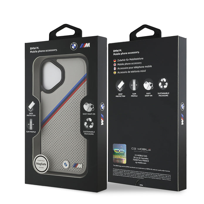 BMW iPhone 17 M Şeritli Delikli Deri MagSafe Uyumlu Kılıf – Fotoğraf 6