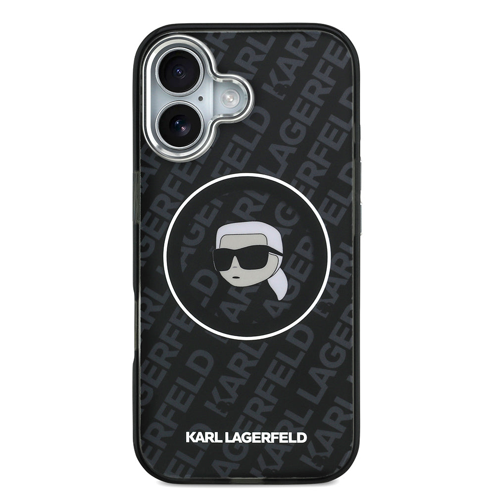Karl Lagerfeld iPhone 17 IML Baskılı KL Heads Kılıf