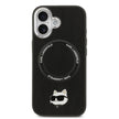 Karl Lagerfeld iPhone 17 Metal Kamera ve Butonlu Choupette PU Deri MagSafe Uyumlu Kılıf