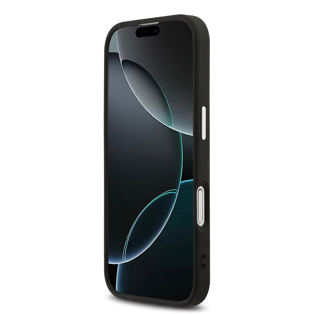 Karl Lagerfeld iPhone 17 Metal Kamera ve Butonlu Choupette PU Deri MagSafe Uyumlu Kılıf