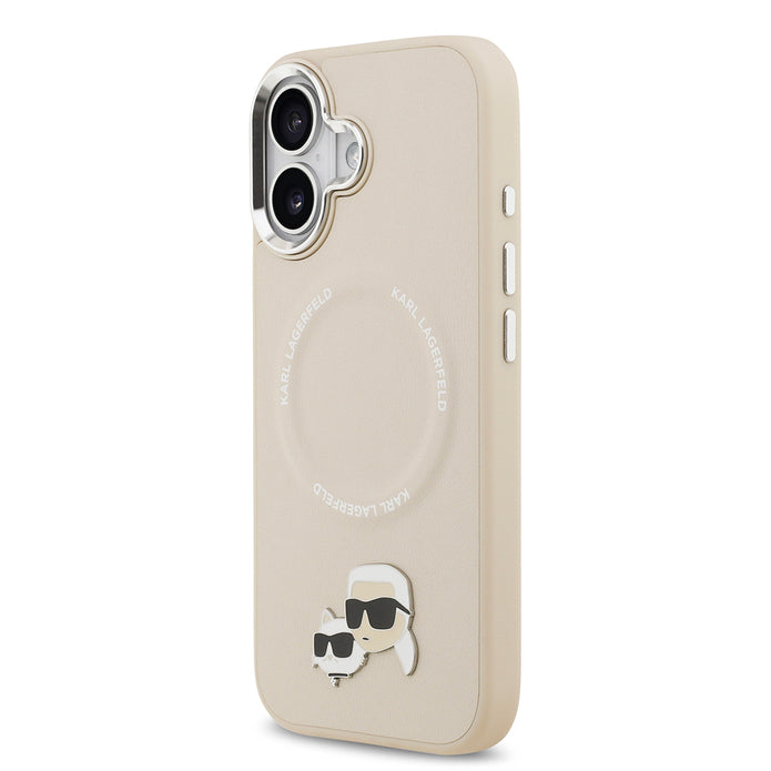 Karl Lagerfeld iPhone 17 Metal Detaylı K&C PU Deri MagSafe Uyumlu Kılıf