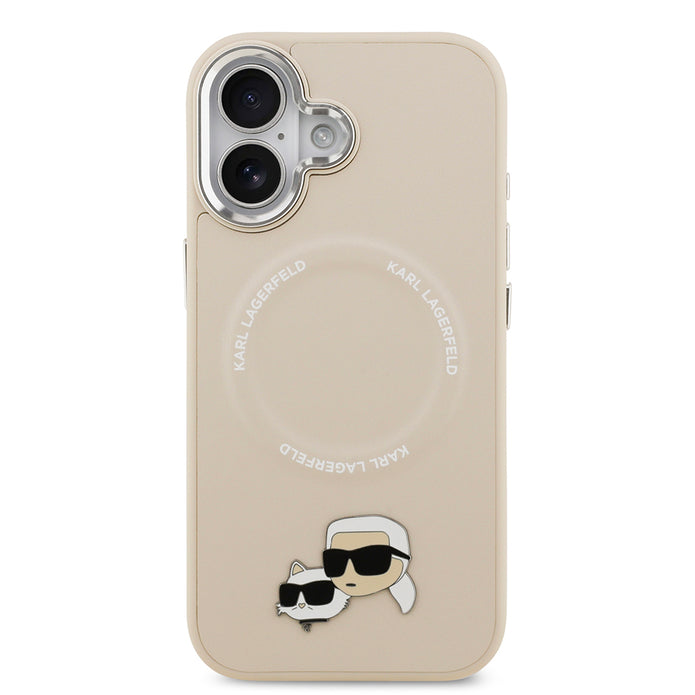 Karl Lagerfeld iPhone 17 Metal Detaylı K&C PU Deri MagSafe Uyumlu Kılıf