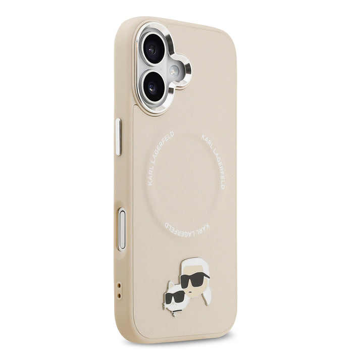 Karl Lagerfeld iPhone 17 Metal Detaylı K&C PU Deri MagSafe Uyumlu Kılıf